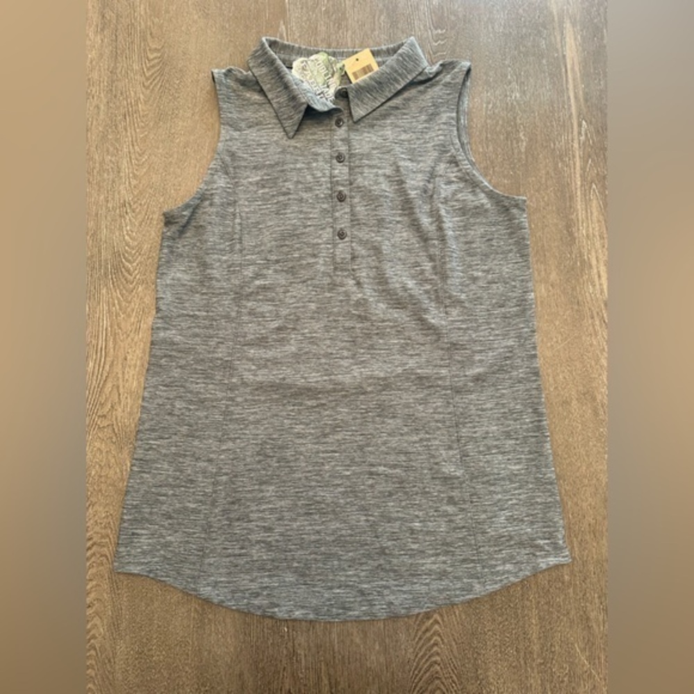NWT DULUTH TRADING CO GREY ARMACHILLO POLO TANK - Size XS SKU:508